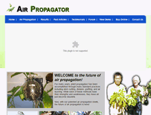 Tablet Screenshot of airpropagator.com